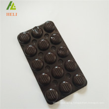 triplex row plastic PET material chocolate bar packaging tray